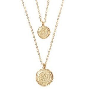 Amber Sceats Double Coin Necklace - New in Package